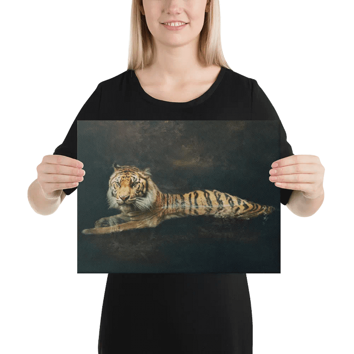 Tiger In Water Canvas product image (2)