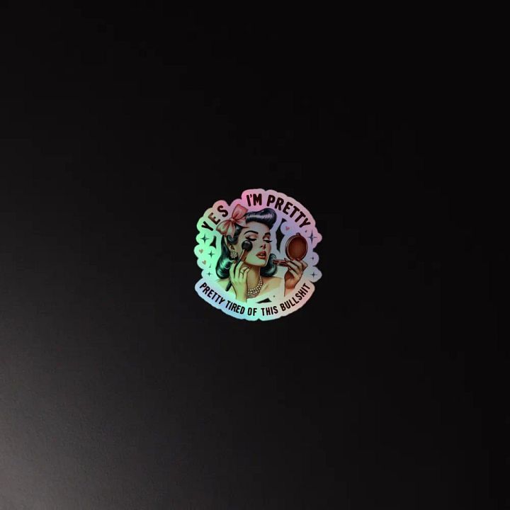 Yes I'm Pretty Sticker product image (4)
