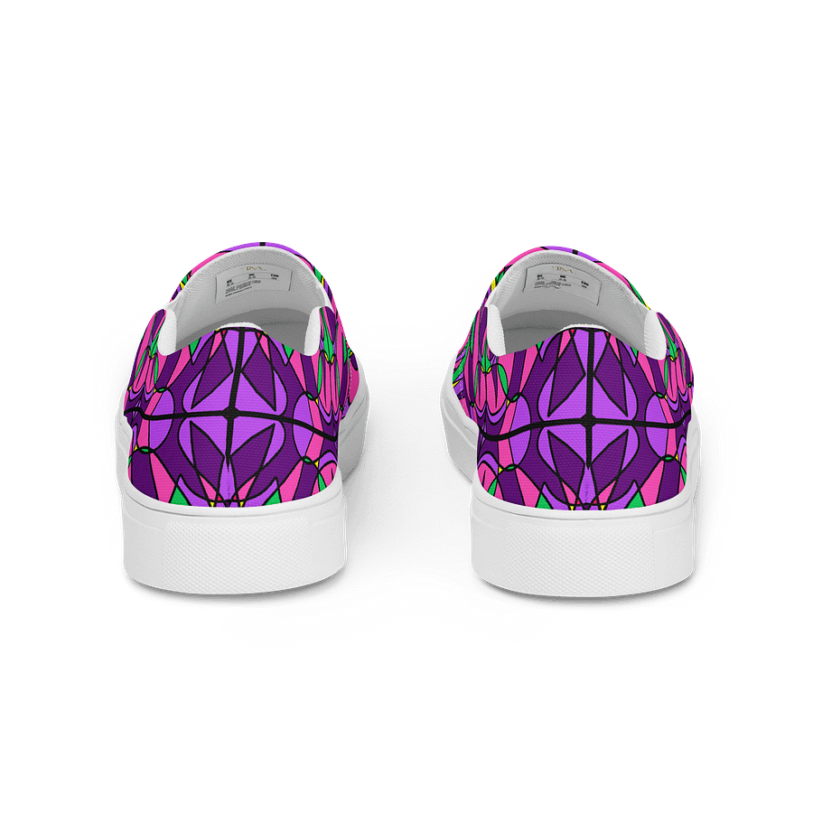 Pink Stained Glass – Women's Slip-On Canvas Shoes product image (4)