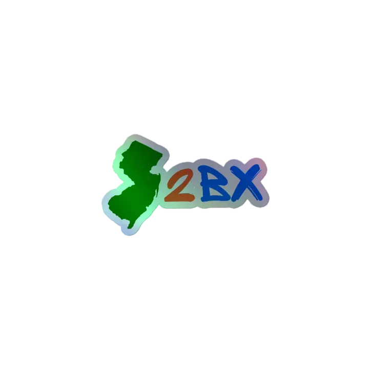 Jersey2Bronx Logo Holographic Sticker product image (1)