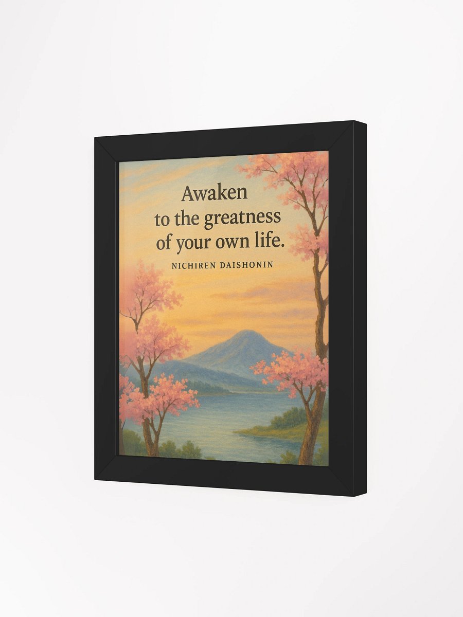 Nichiren Daishonin Inspirational Wall Art – Awaken to the Greatness of Your Life product image (3)