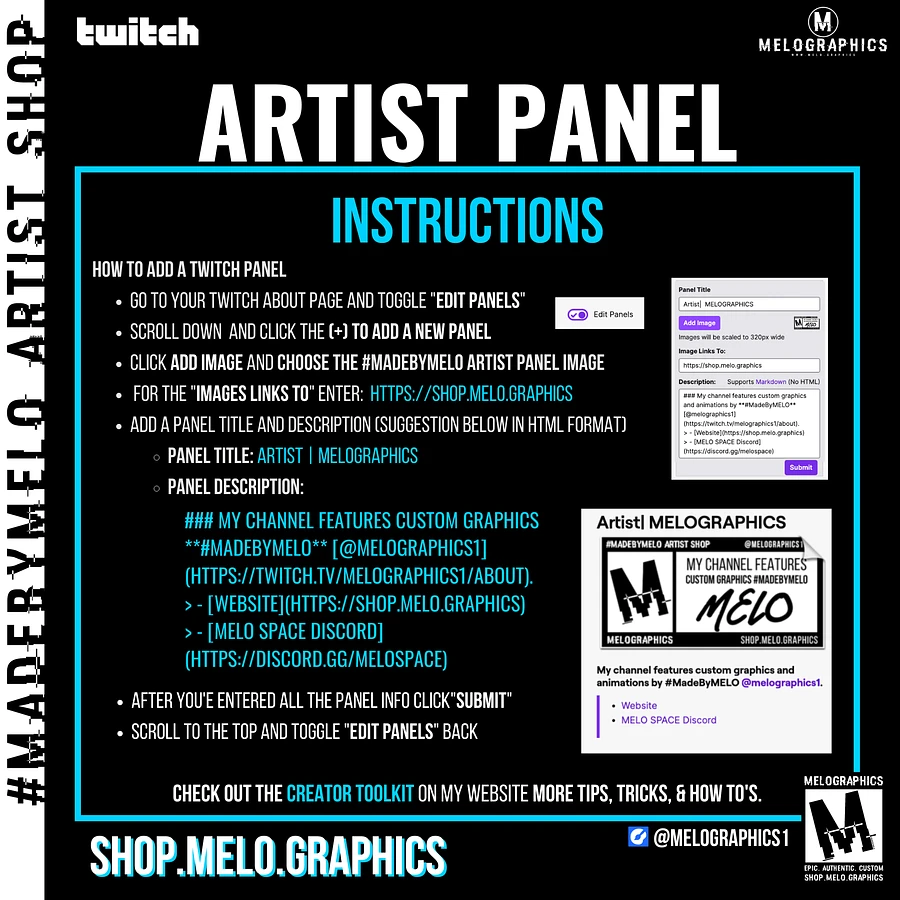 #MeloCrew Swag Pack - Digital Edition & Sticker Sheet | #MadeByMELO product image (7)