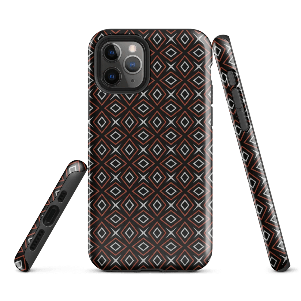 Diamond Dunes Geometric Pattern Tough iPhone Case product image (1)