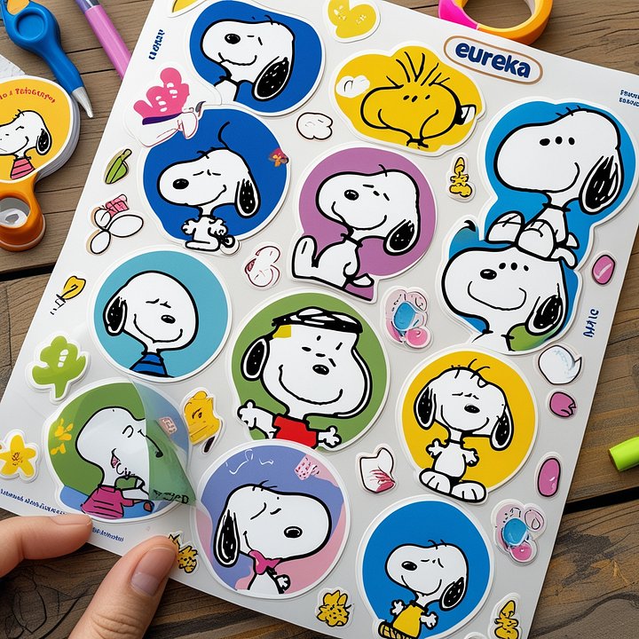 Fun & Colorful Snoopy Stickers - Ideal for Classrooms & Scrapbooks product image (1)