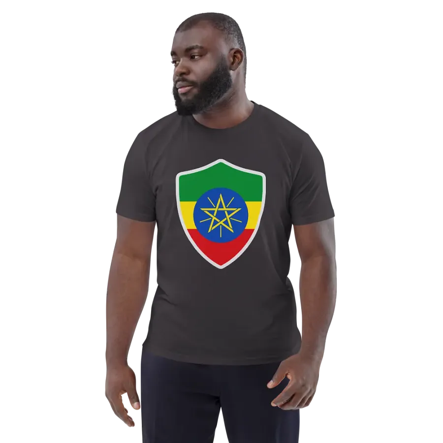 Ethiopian Pride Emblem Organic Tee product image (137)