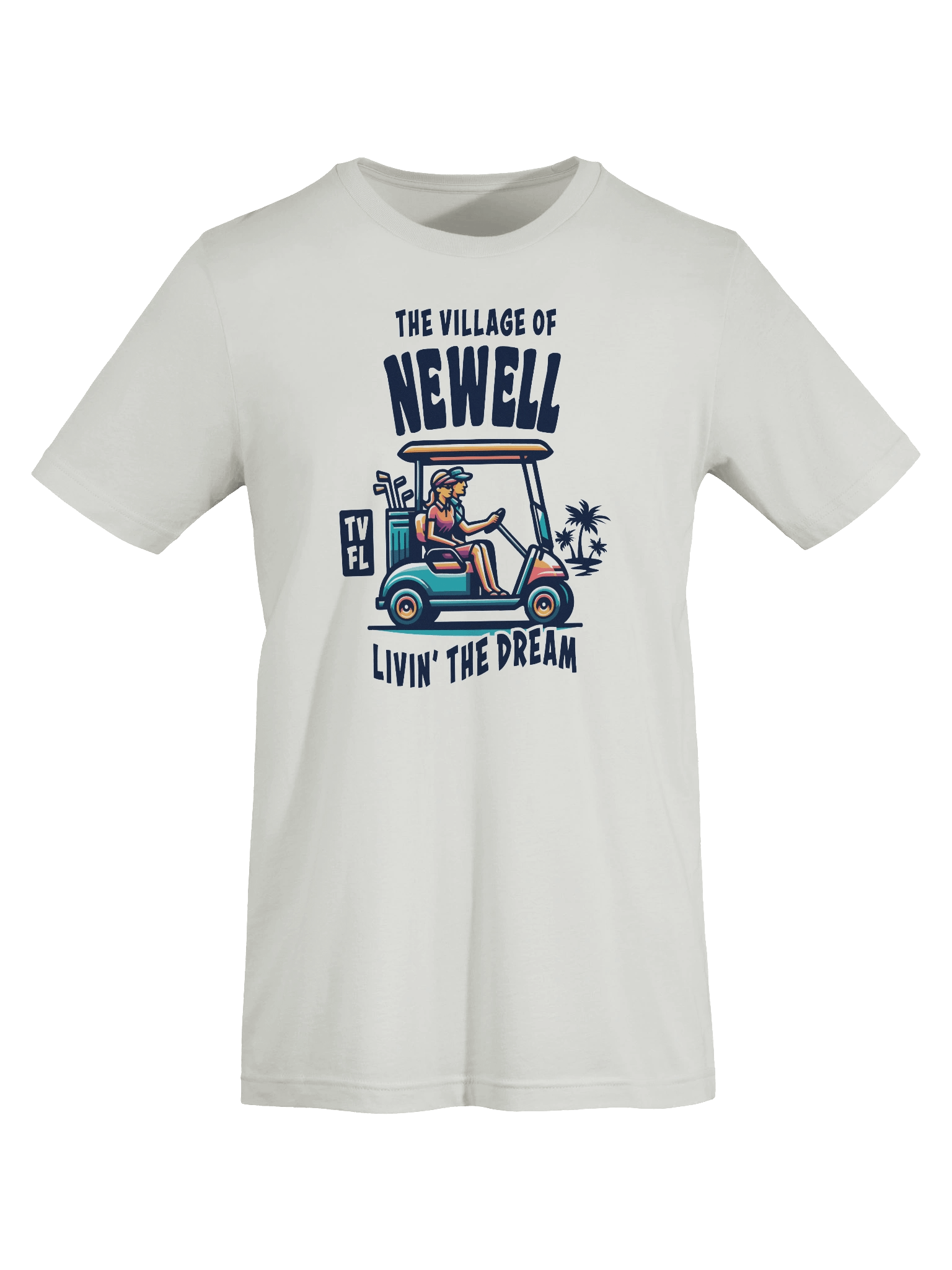 The Village of Newell TV FL Golf Cart Design T-Shirt product image (61)