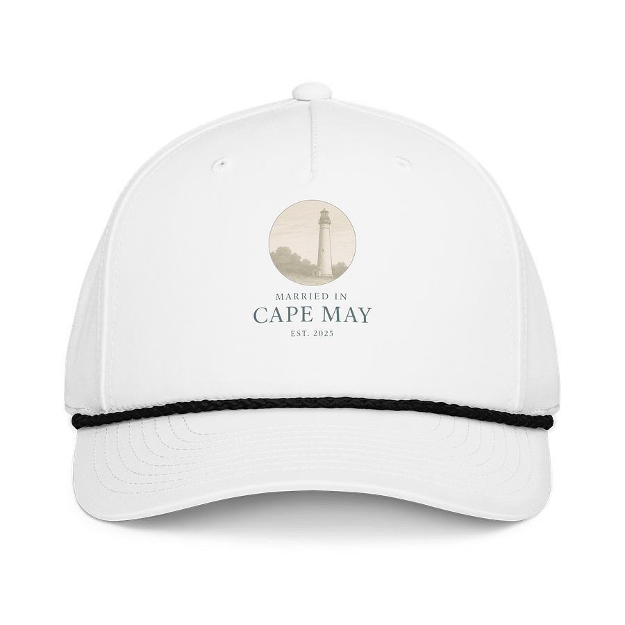 Cape May NJ 2025 5-Panel Classic Rope Wedding Cap product image (2)