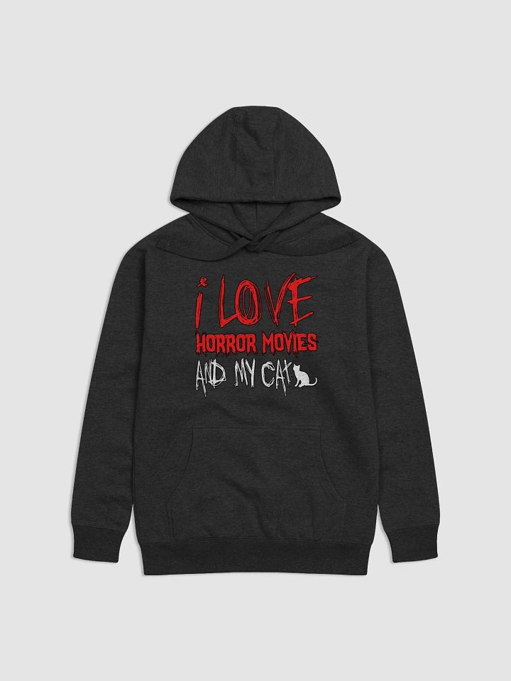I Love Horror Movies And My Cat Hoodie product image (1)