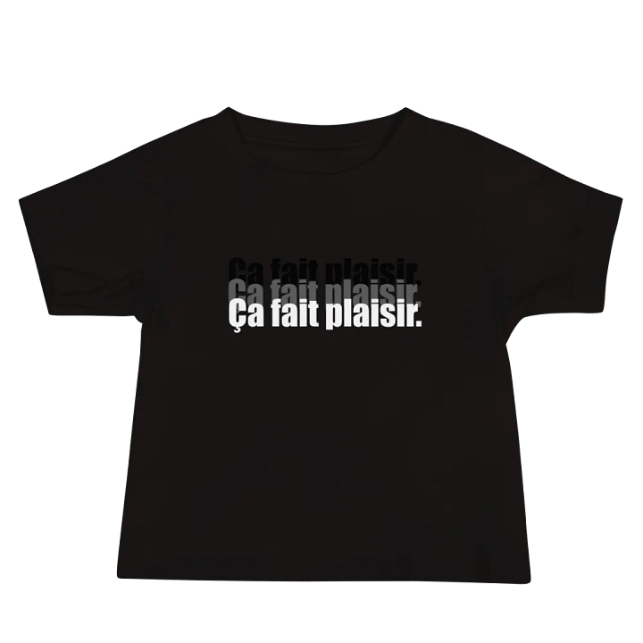 ''Ça fait plaisir'' T-shirt à manches courtes en jersey pour bébé product image (2)
