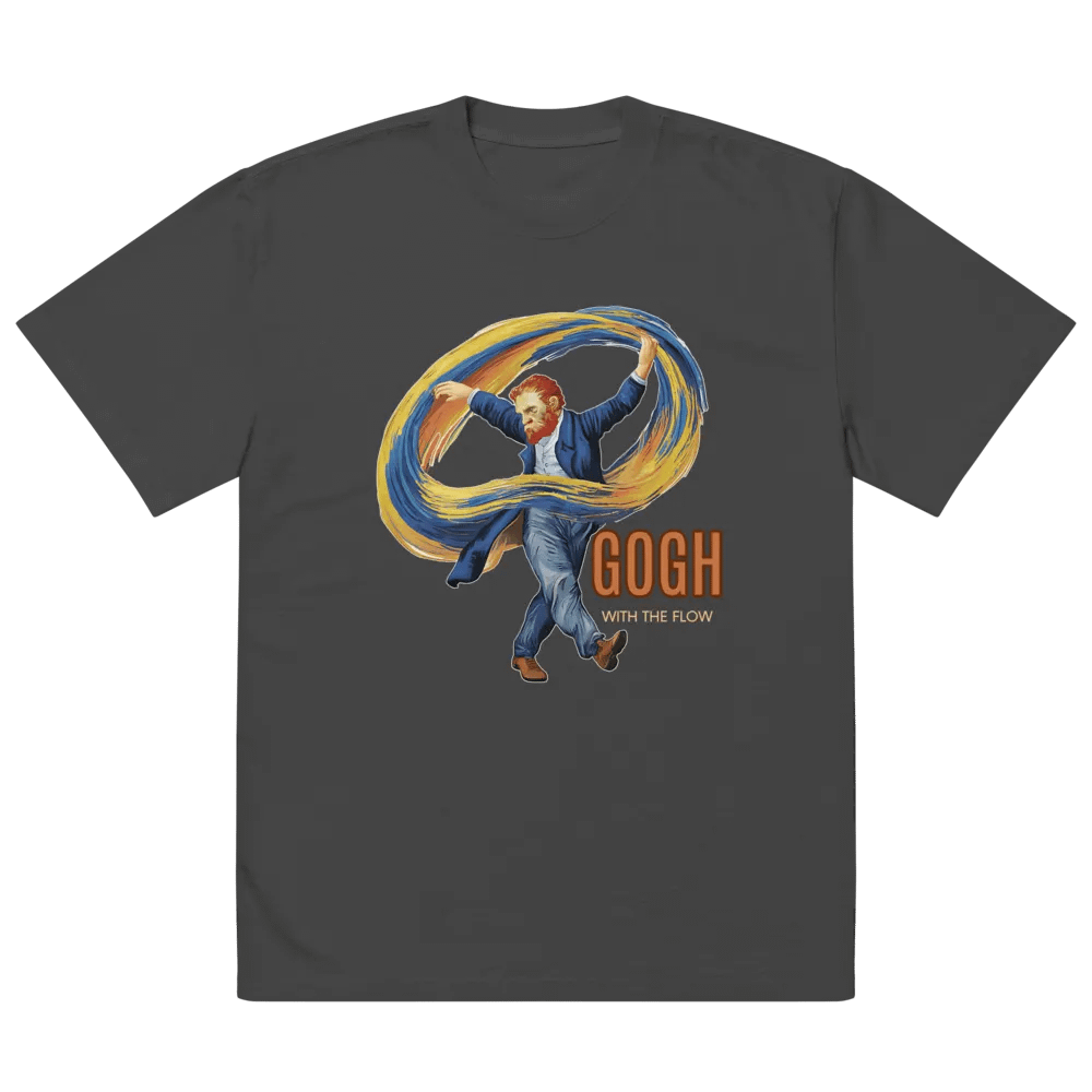 Gogh with the Flow Oversized Faded T-Shirt product image (5)