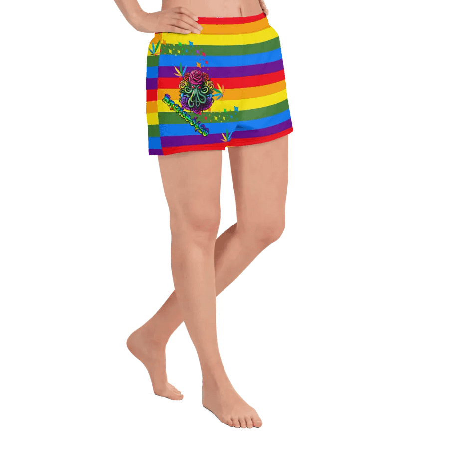 PRIDE Cthulhu Royalty Women's Athletic Short Shorts product image (7)
