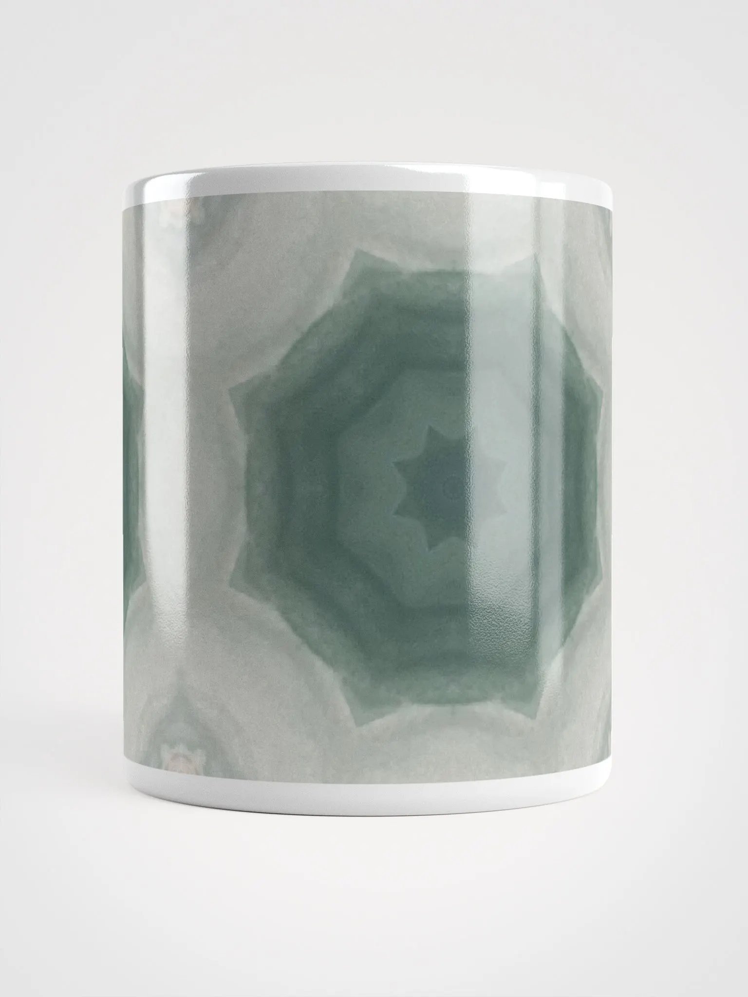 Green and White Geometric Patterned Design product image (5)