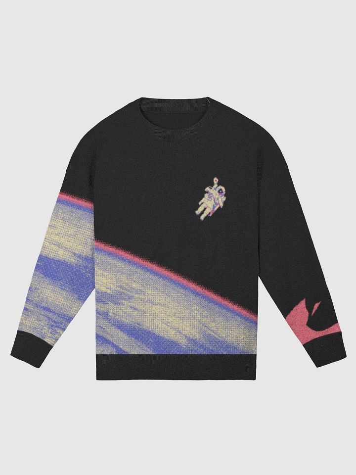 KawaiKitten Knitted Cat Watching Space Sweater product image (1)