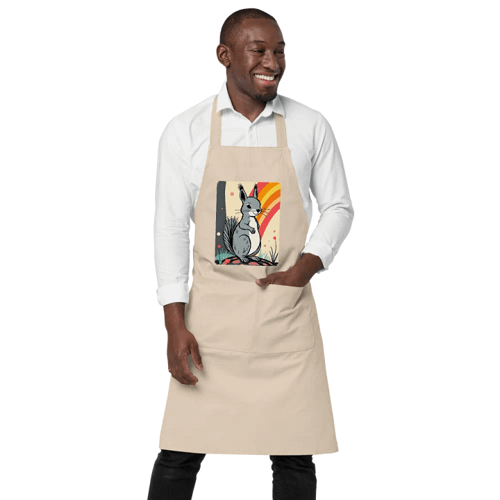 Rainbow Squirrel Chef Apron product image (1)