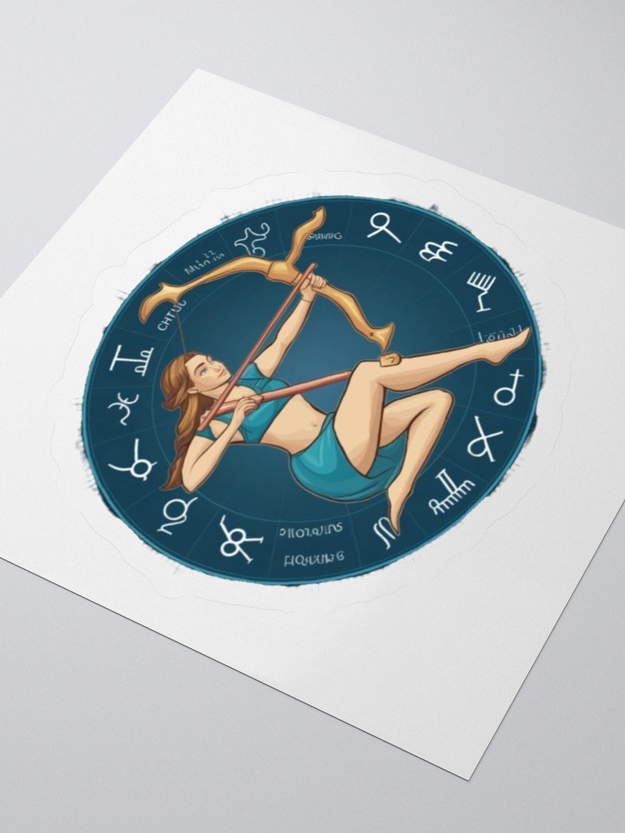 Exclusive Sagittarius Zodiac Sticker: Centaur Archer with Zodiac Wheel - Ideal for Laptops, Cars, and Astrology Enthusiasts! product image (7)