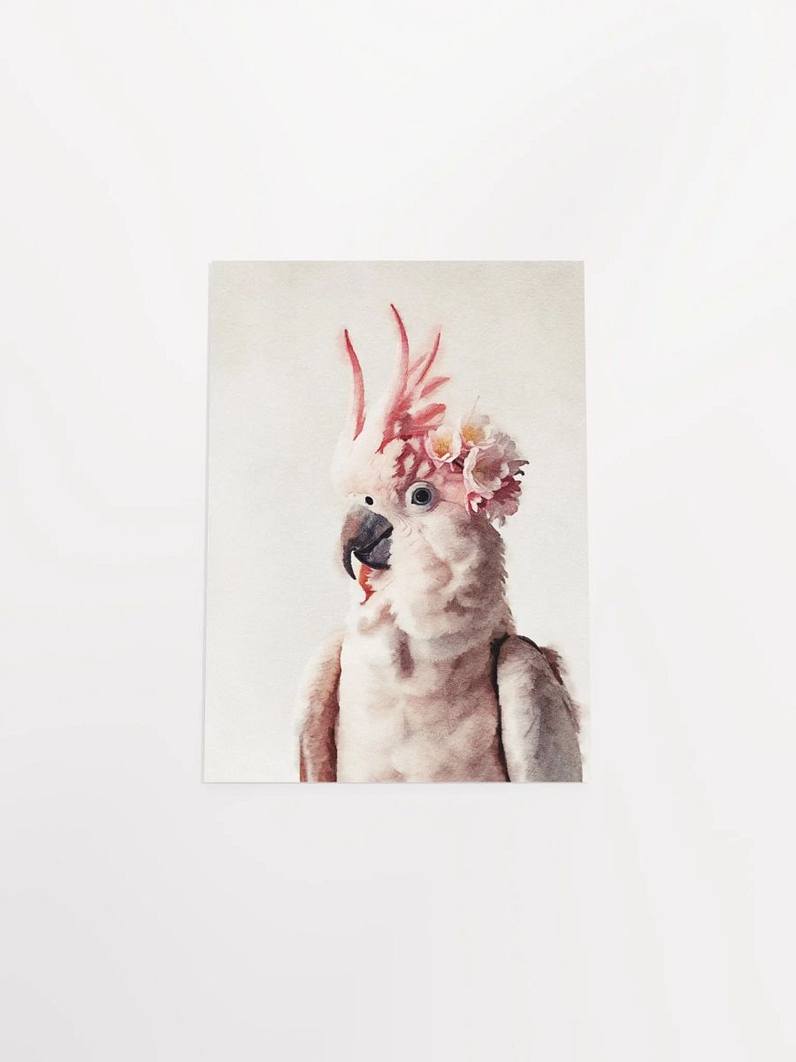 Whimsical Cockatoo Watercolor Poster product image (31)