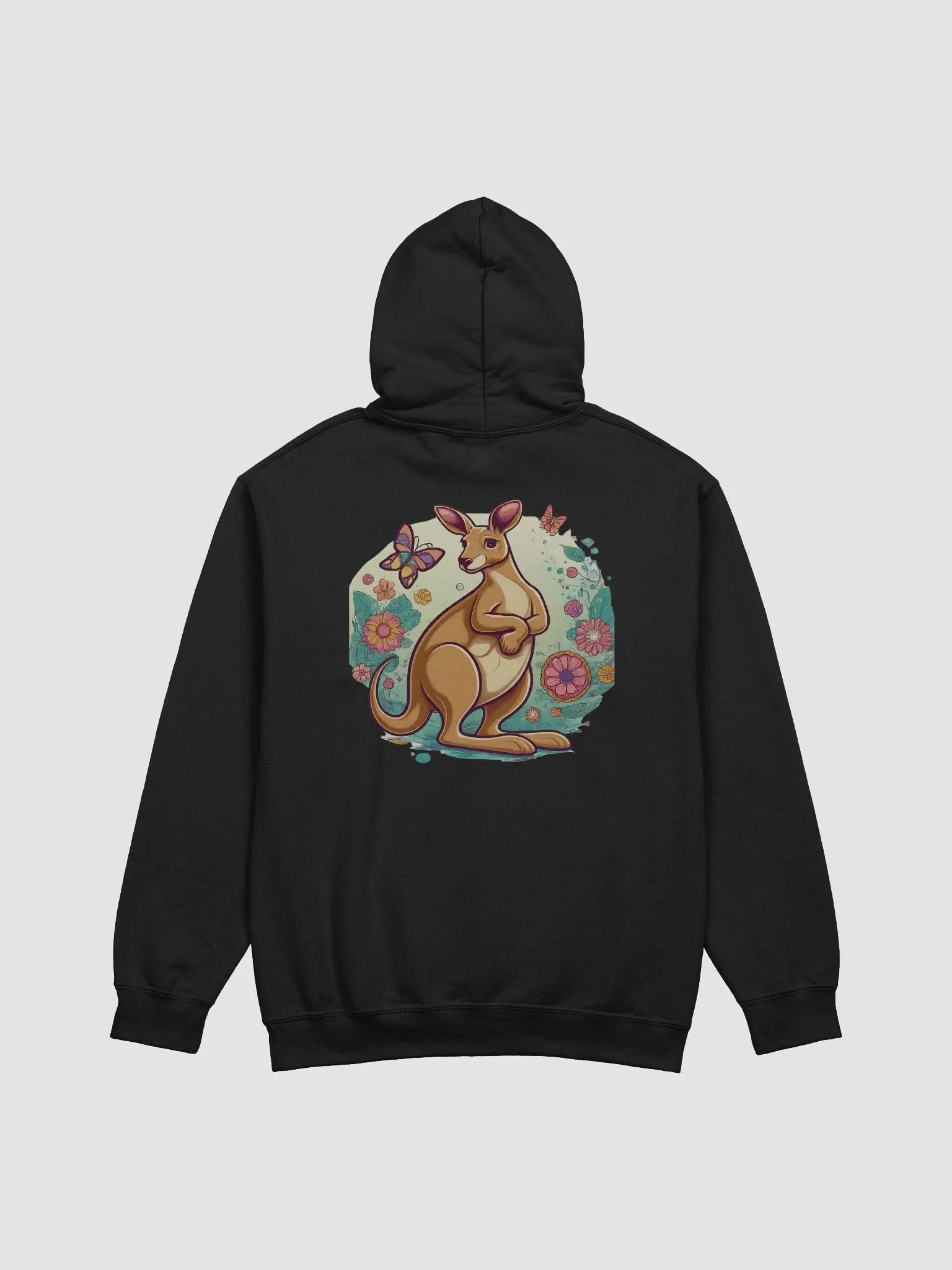Floral Kangaroo Classic Hoodie product image (16)