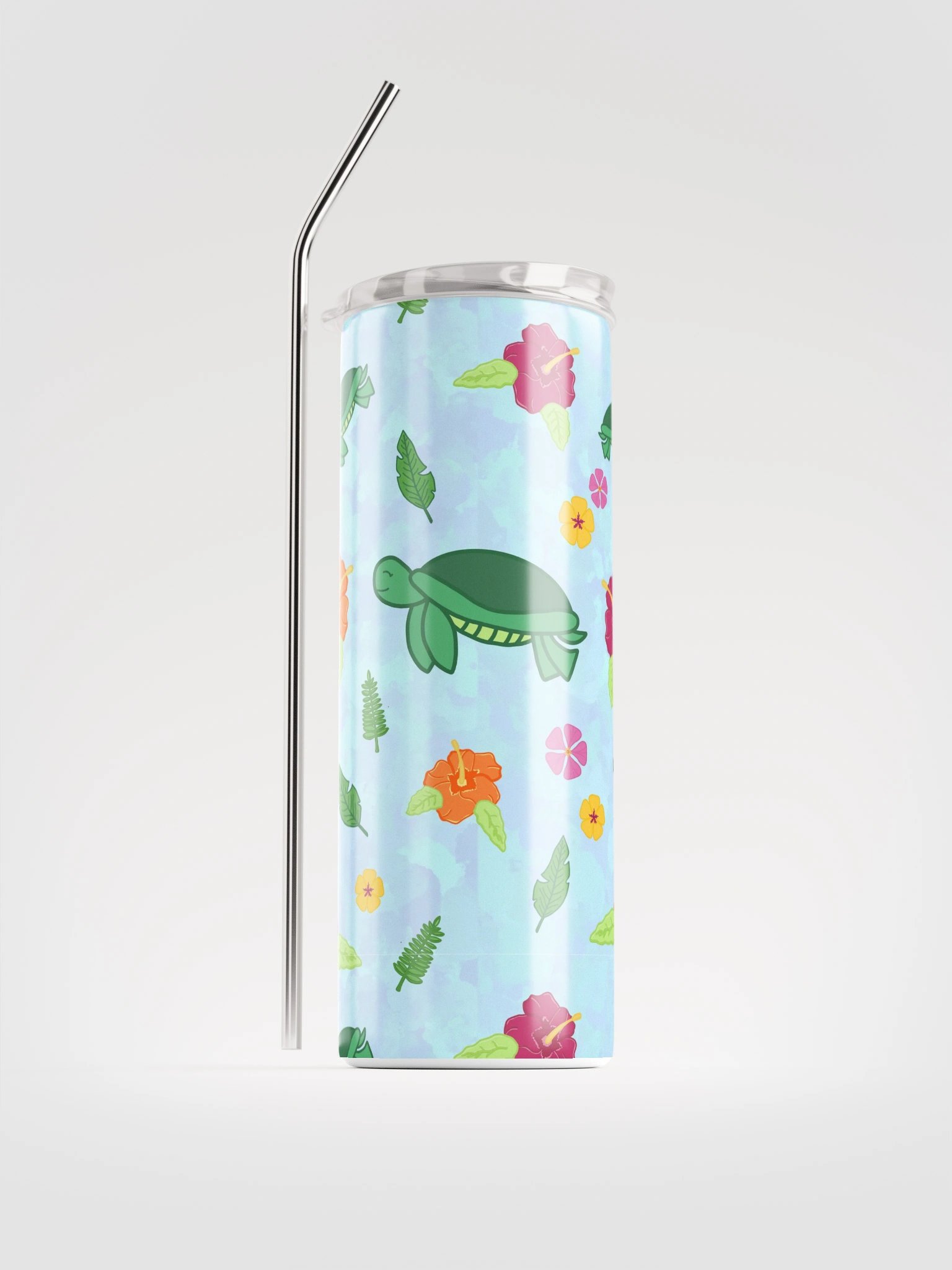 Tropical Turtle Pattern Stainless Steel Tumbler product image (2)