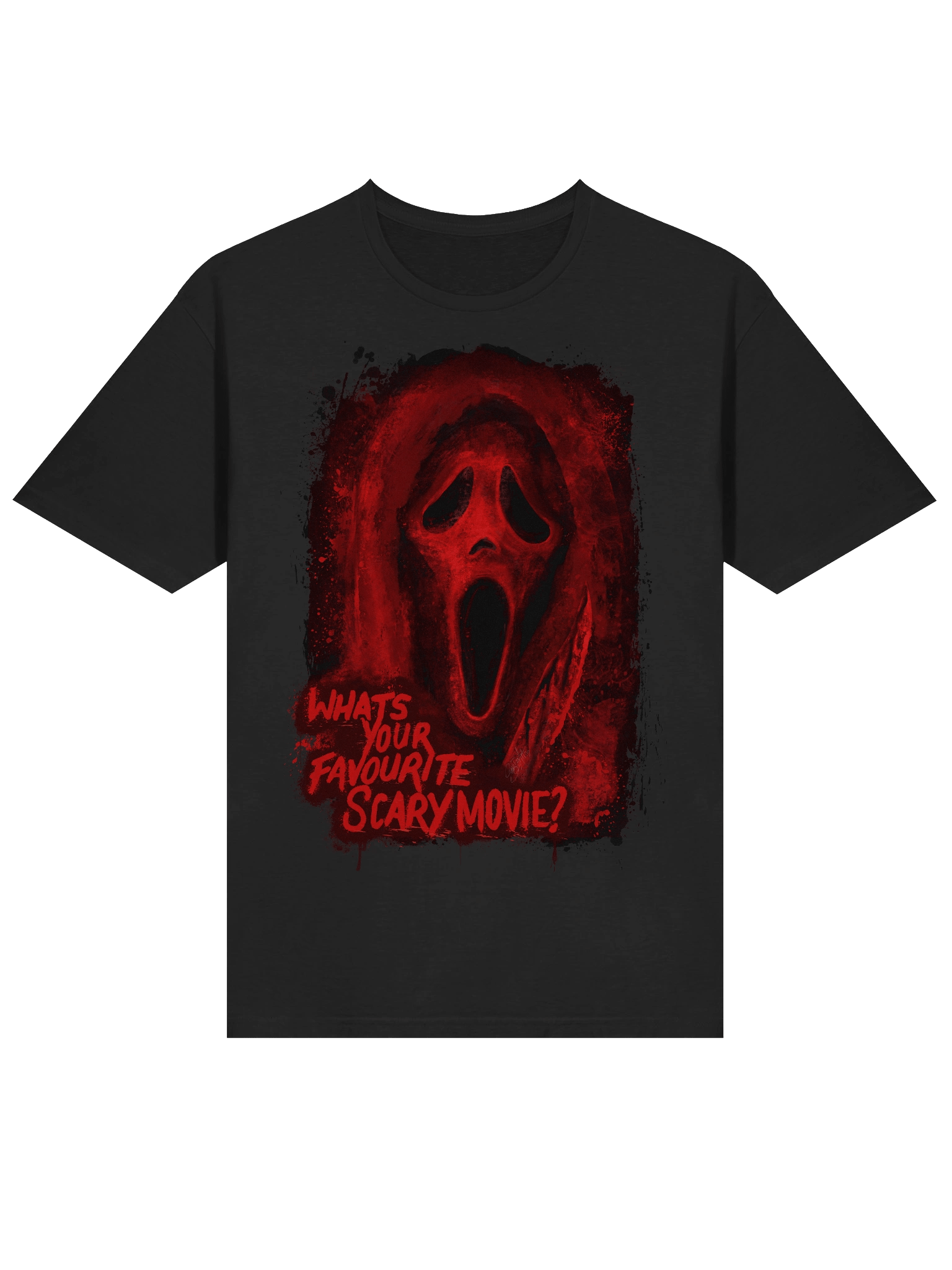 Red Ghost Face Tee product image (22)