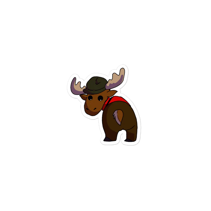 Mountie Moose Vinyl Magnet! product image (1)