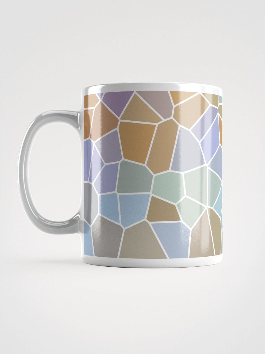 Mug Blanc Mozaïque Glacia - Design Géométrique Rétro Chic - Cadeau Déco product image (6)
