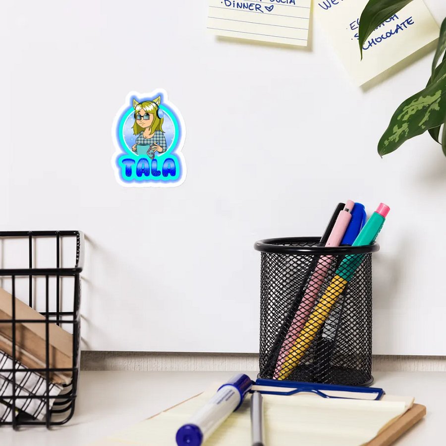 Nerdy Cat Vibes Die-Cut Magnets product image (10)