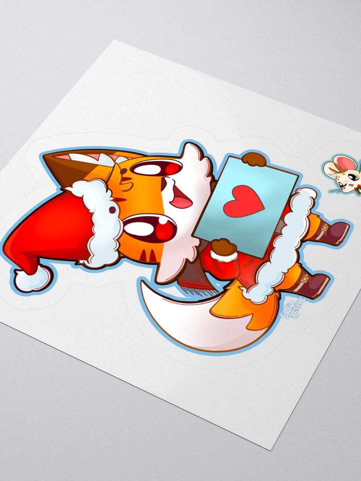 🦊🐭 Happy Holidays from Tots and Mit ❄️Sticker product image (2)