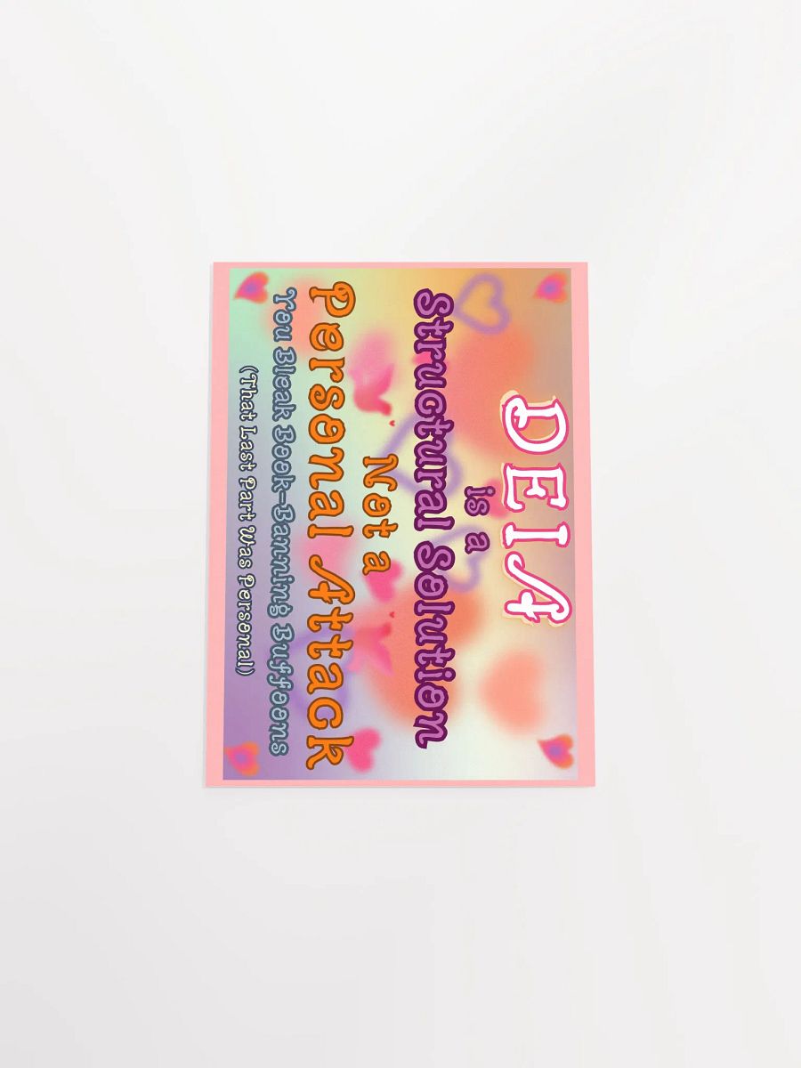 Hands Off DEIA, Structural Solution, Protest Poster product image (13)