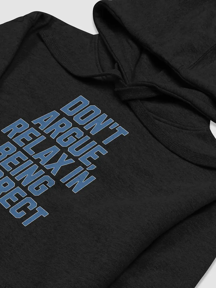 Don't Argue, Relax In Being Correct - Funny Inspirational Hoodie product image (2)