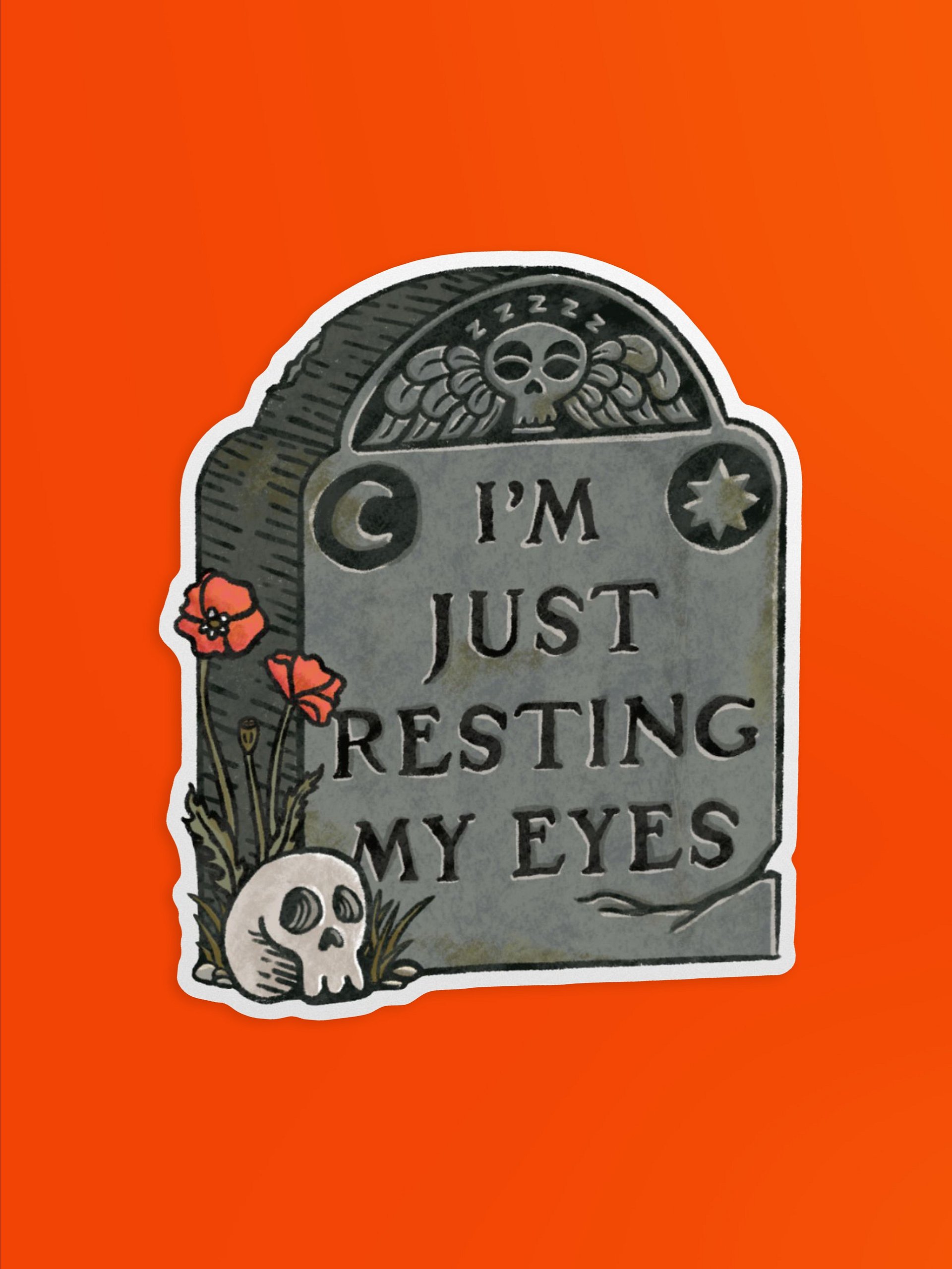I'm Not Sleeping Sticker product image (1)