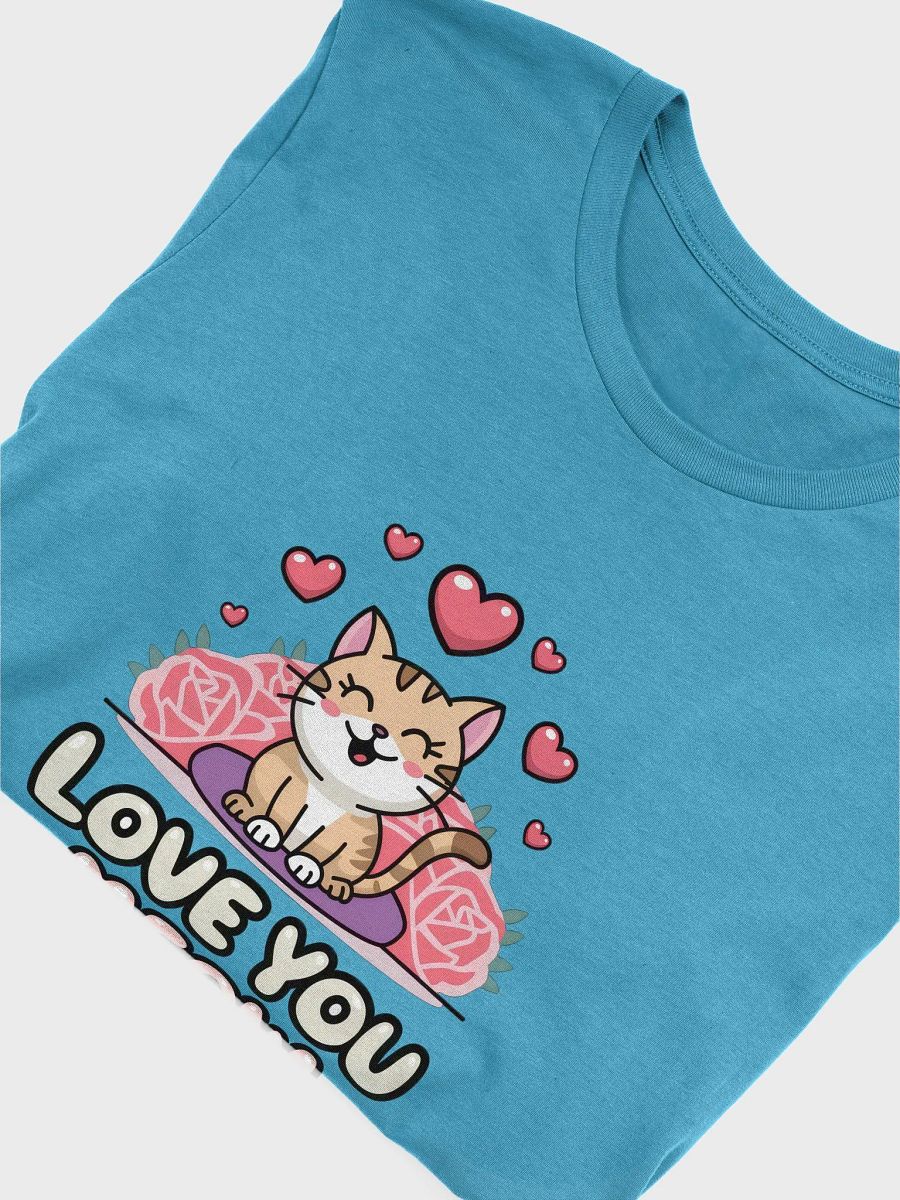 Love You Meow – Cute Cat Valentine’s Day T-Shirt product image (3)