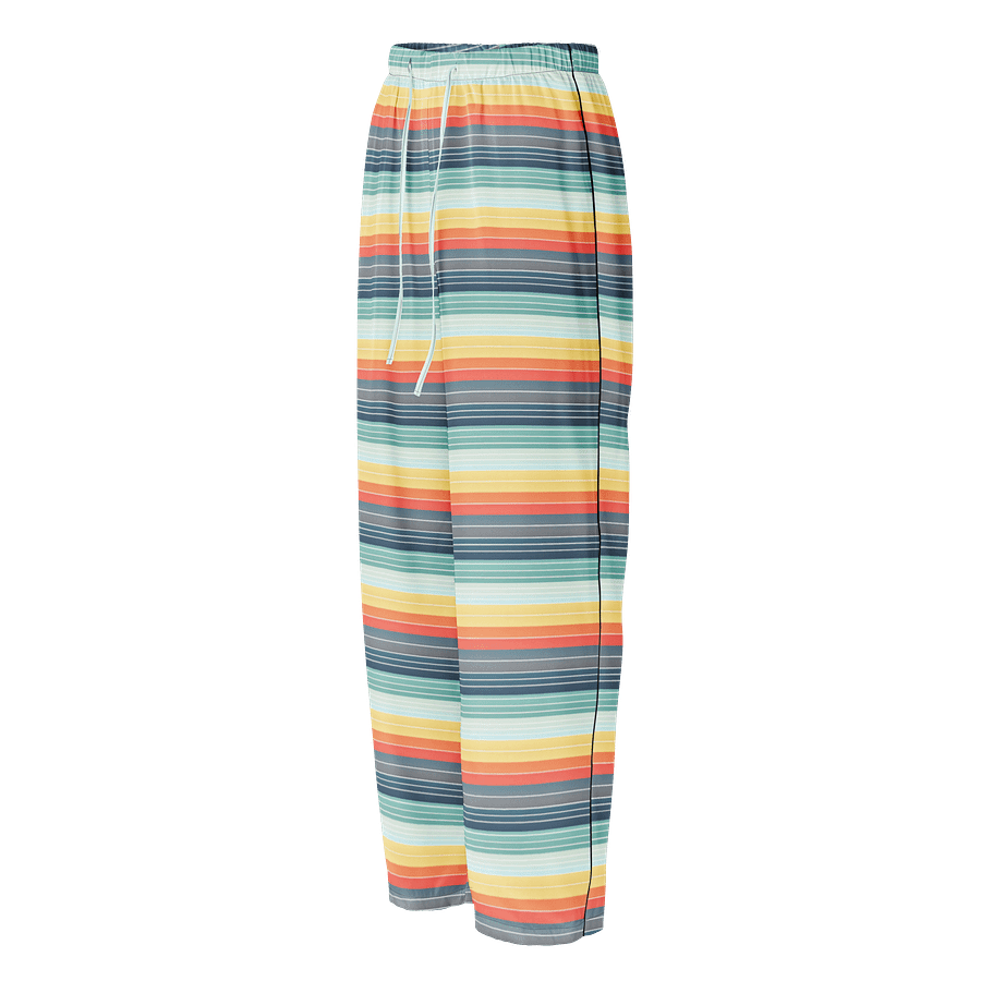 Stripey Pajama Pants in 70's Color Gradient product image (1)