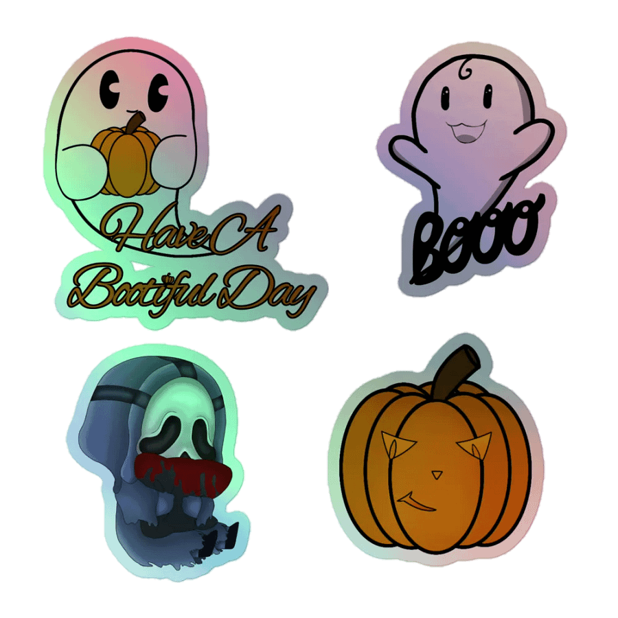 Boo-tiful Halloween Holographic Sticker Set product image (1)