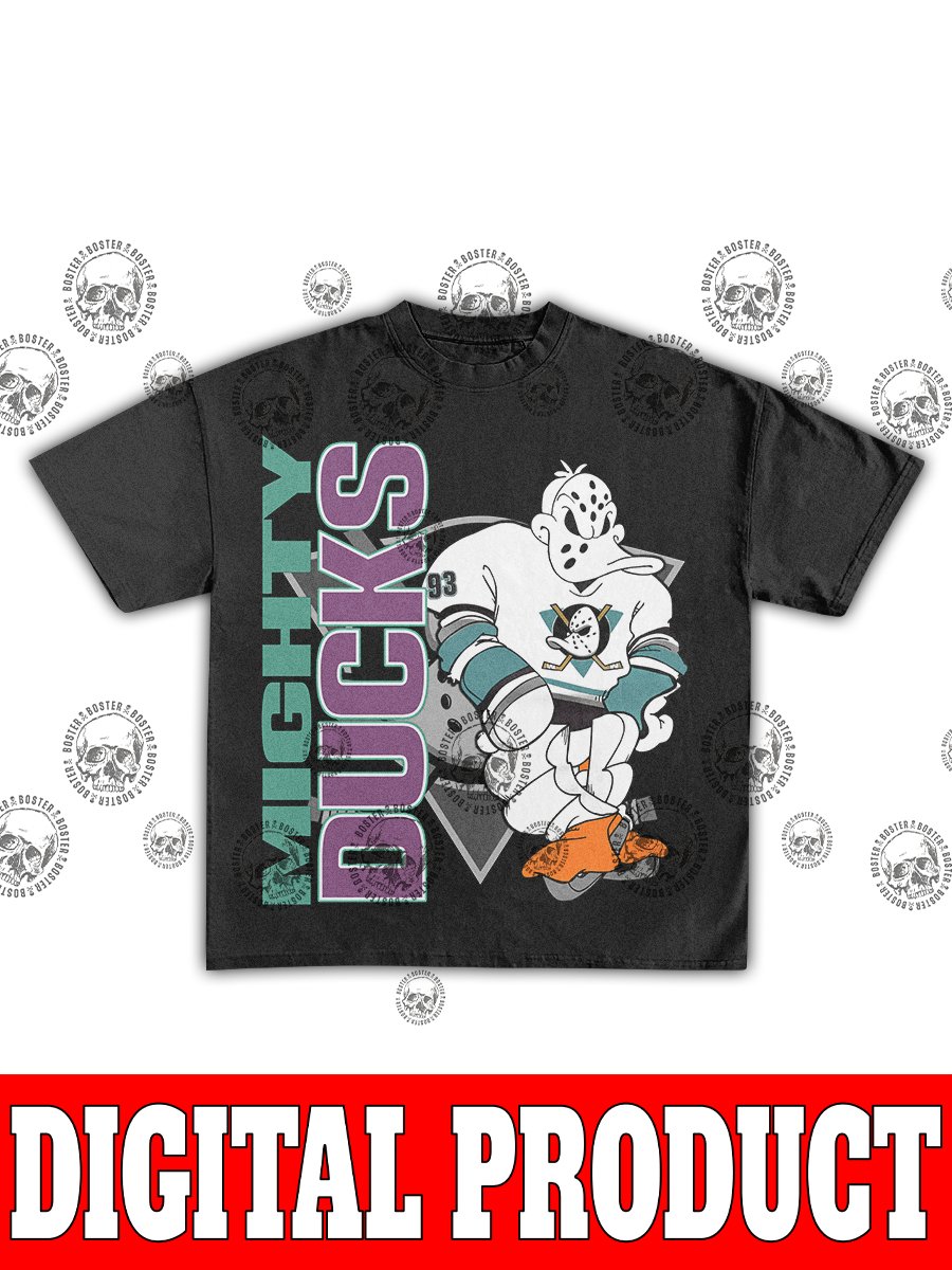Mighty Ducks Vintage 90s Hockey Bootleg Graphic Design product image (1)