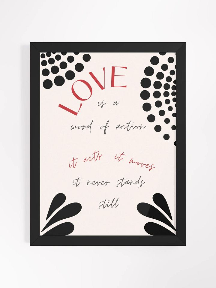 Dynamic Love Action Framed Poster product image (1)