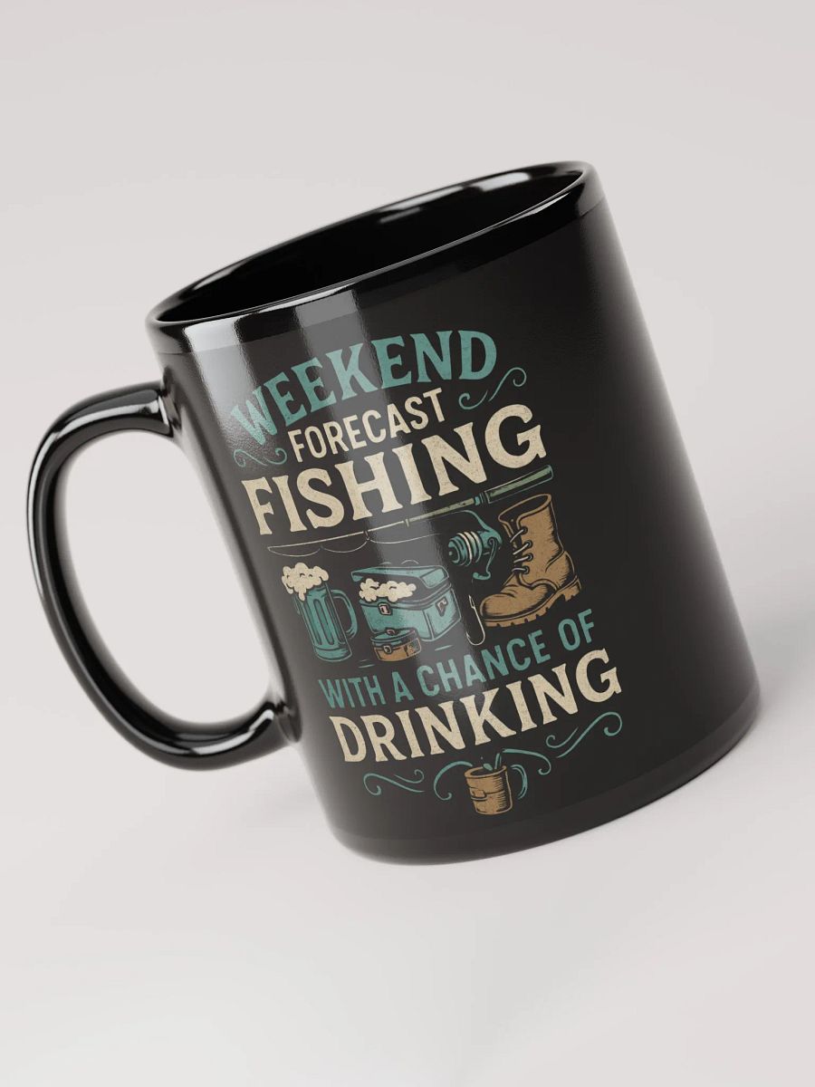 Fishing Mug – Weekend Forecast: Fishing with a Chance of Drinking product image (6)