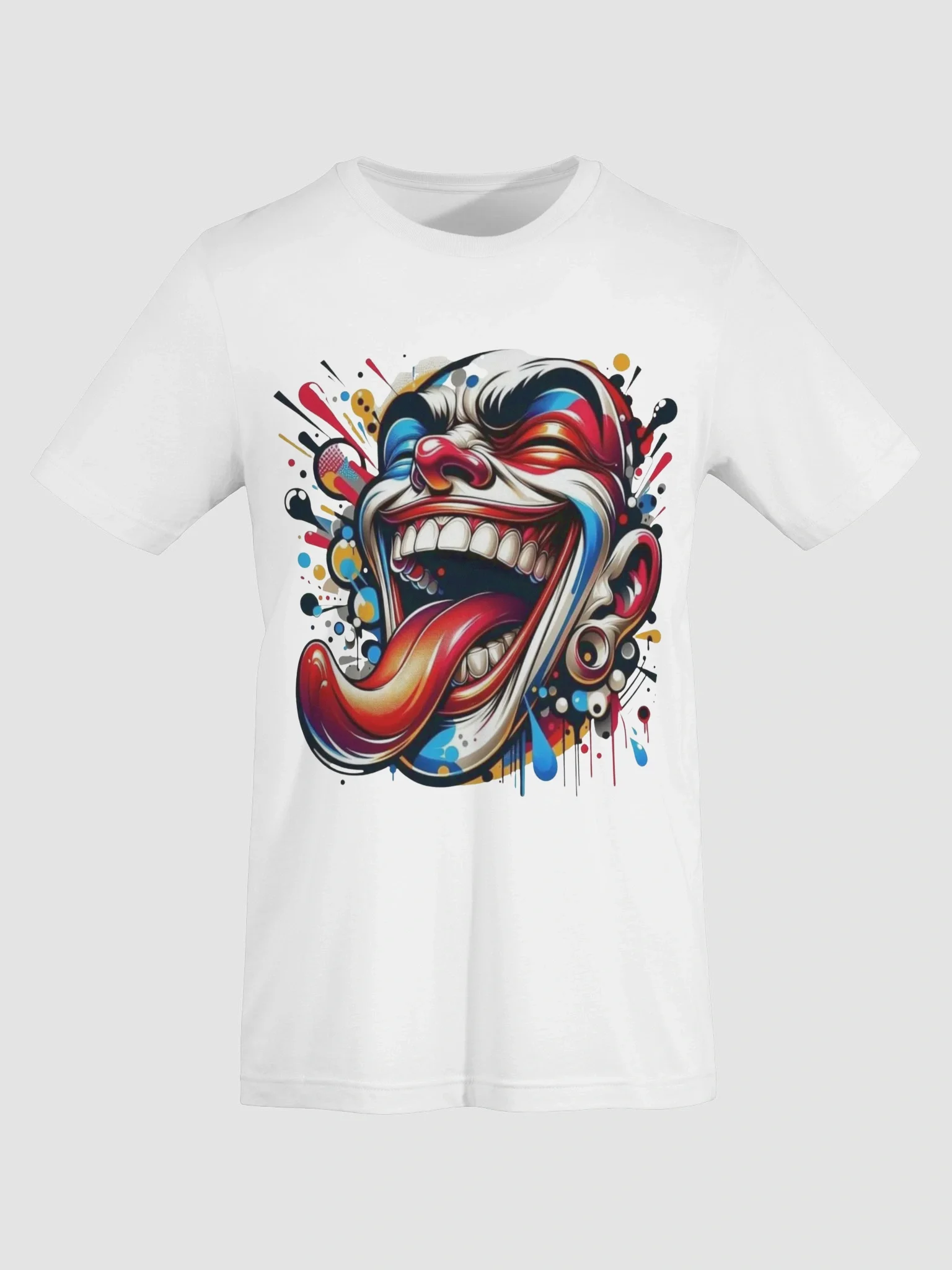 Graffiti Style Crazy Clown Art T-Shirt product image (12)