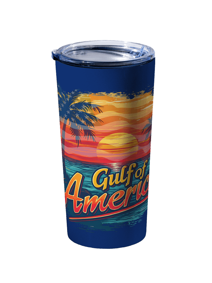 The Gulf of America with Sunset Flag Tumbler product image (2)