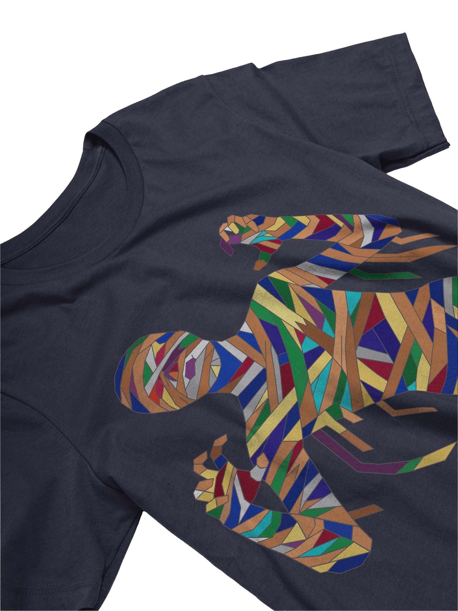 Colorful Geometric Mummy T-Shirt | Abstract Monster Graphic Tee product image (5)