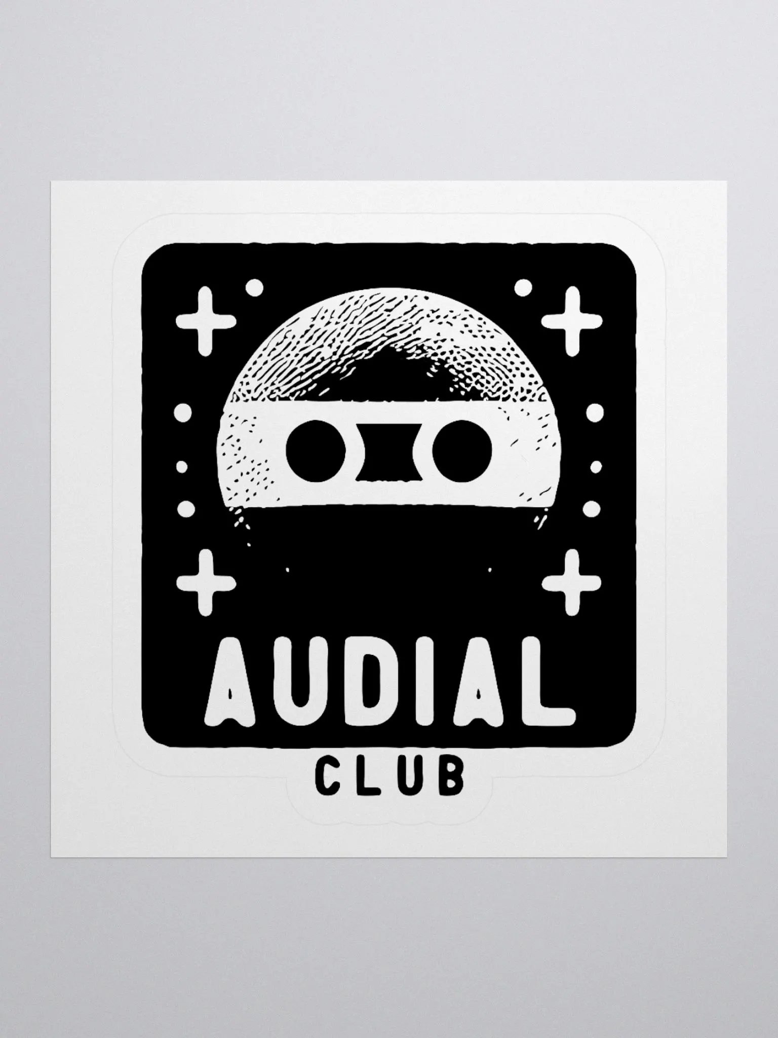 Audial Club 3" x 3" Sticker product image (1)