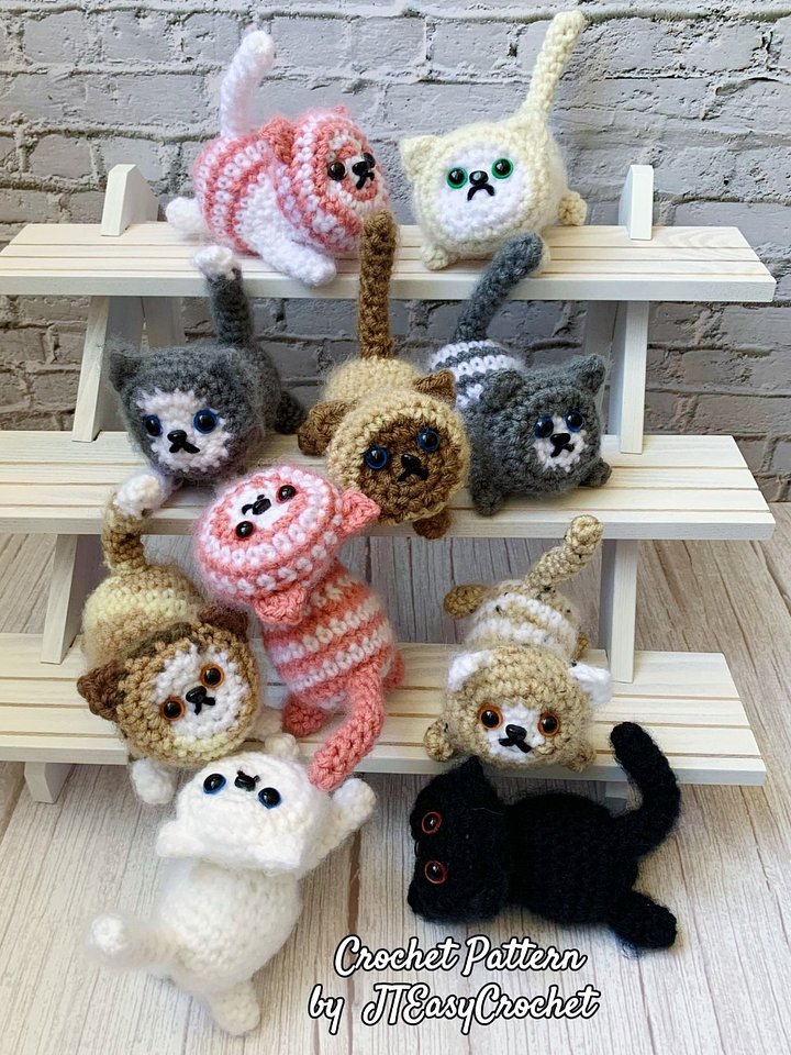 Cat Amigurumi Crochet Pattern PDF and 3 Videos product image (2)