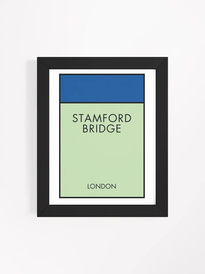 Stamford Bridge London Monopoly Title Art Framed Print product image (2)