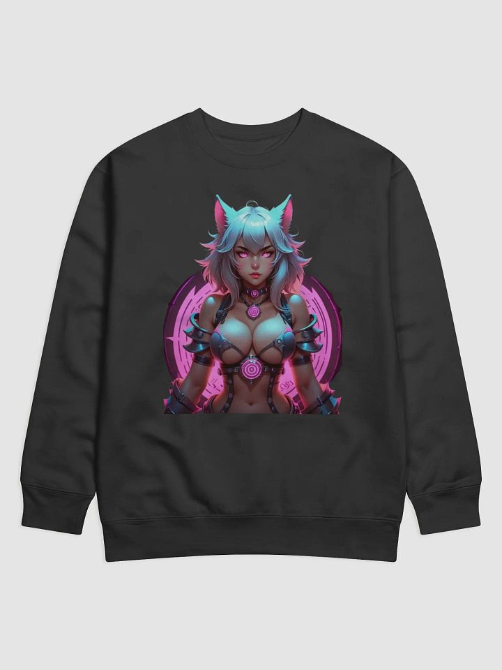 Futuristic Feline Fantasy Premium Sweatshirt product image (1)