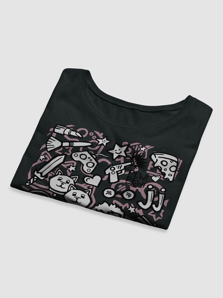 J-Doodle Crop Tee (Black) product image (9)