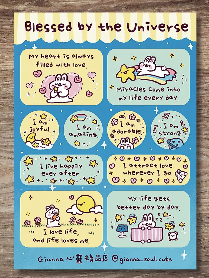 Blessed by the Universe | Positivity Sticker Sheet product image (1)