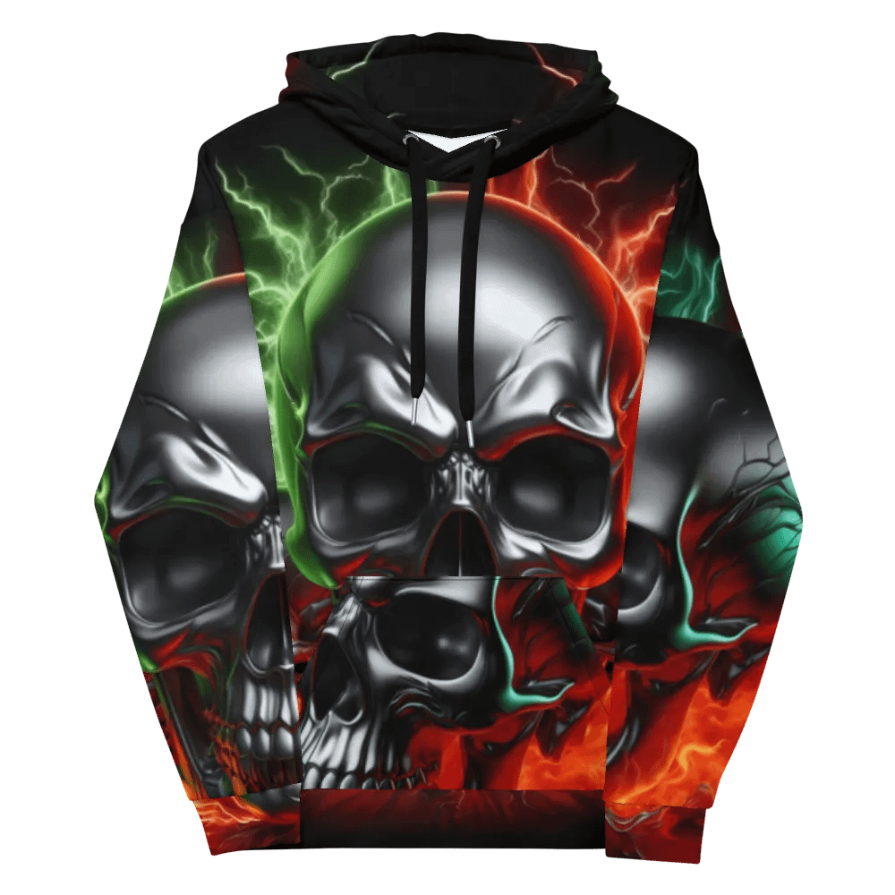 Metallic Skulls - Unisex Skull Hoodie #16 product image (12)