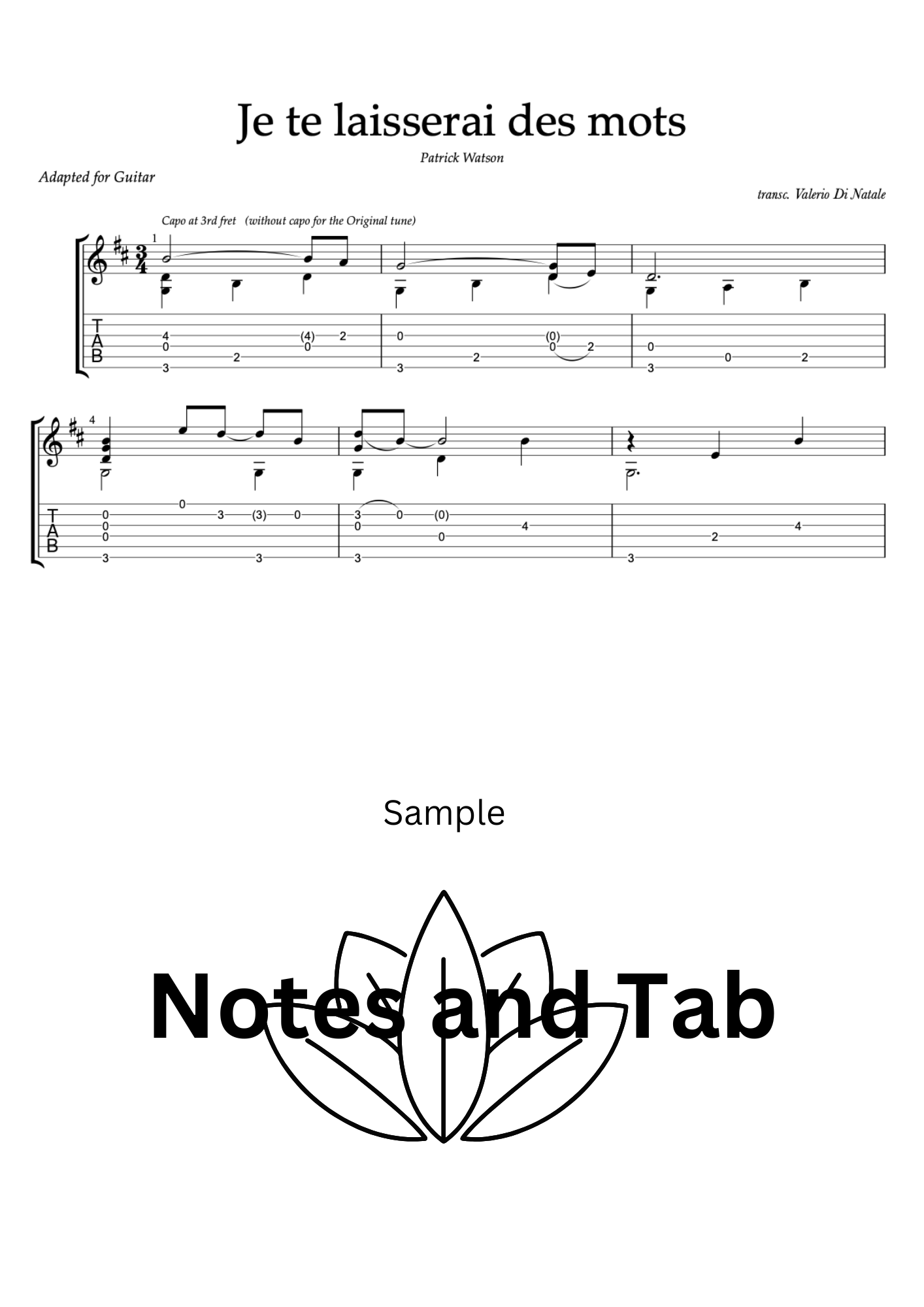 Je te laisserai des mots by Patrick Watson product image (2)