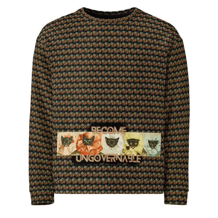 KC, Become Ungovernable (cats), Patterned Sweatshirt product image (1)