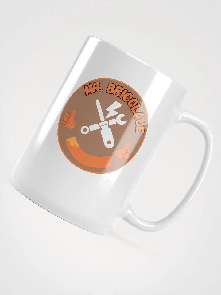 Taza blanca brillante MrBricolaje product image (1)