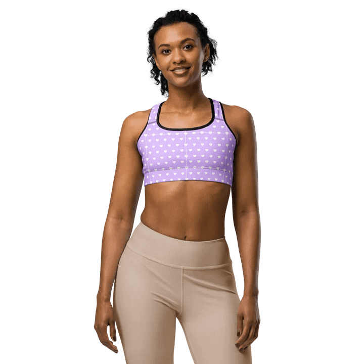 Pastel Heart Seamless Pattern Sports Bra - V3 product image (1)